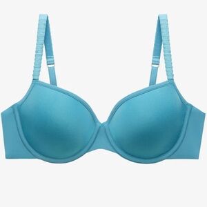 NWT ThirdLove 42B 24/7 Classic T-shirt Bra Super Soft Memory Foam Teal Blue
